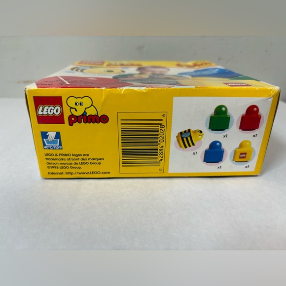 VINTAGE LEGO Primo 2028 5 Pieces  with Booklets Rattle Blocks 1998 Unopened - Picture 5 of 6